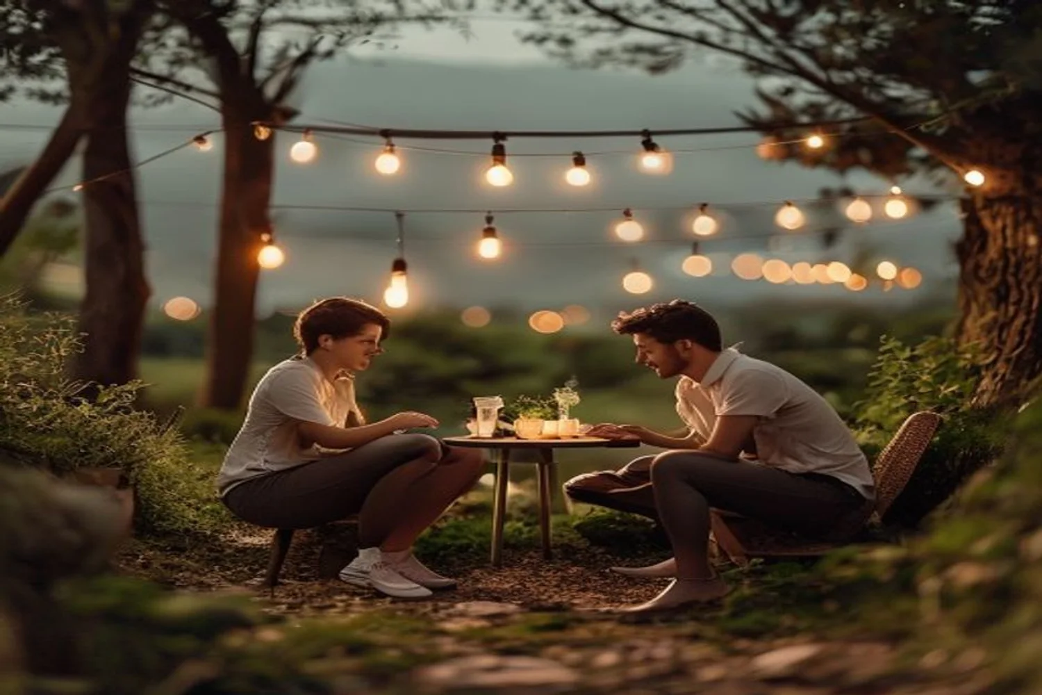 Alphabet Date Sprint date-night setting.