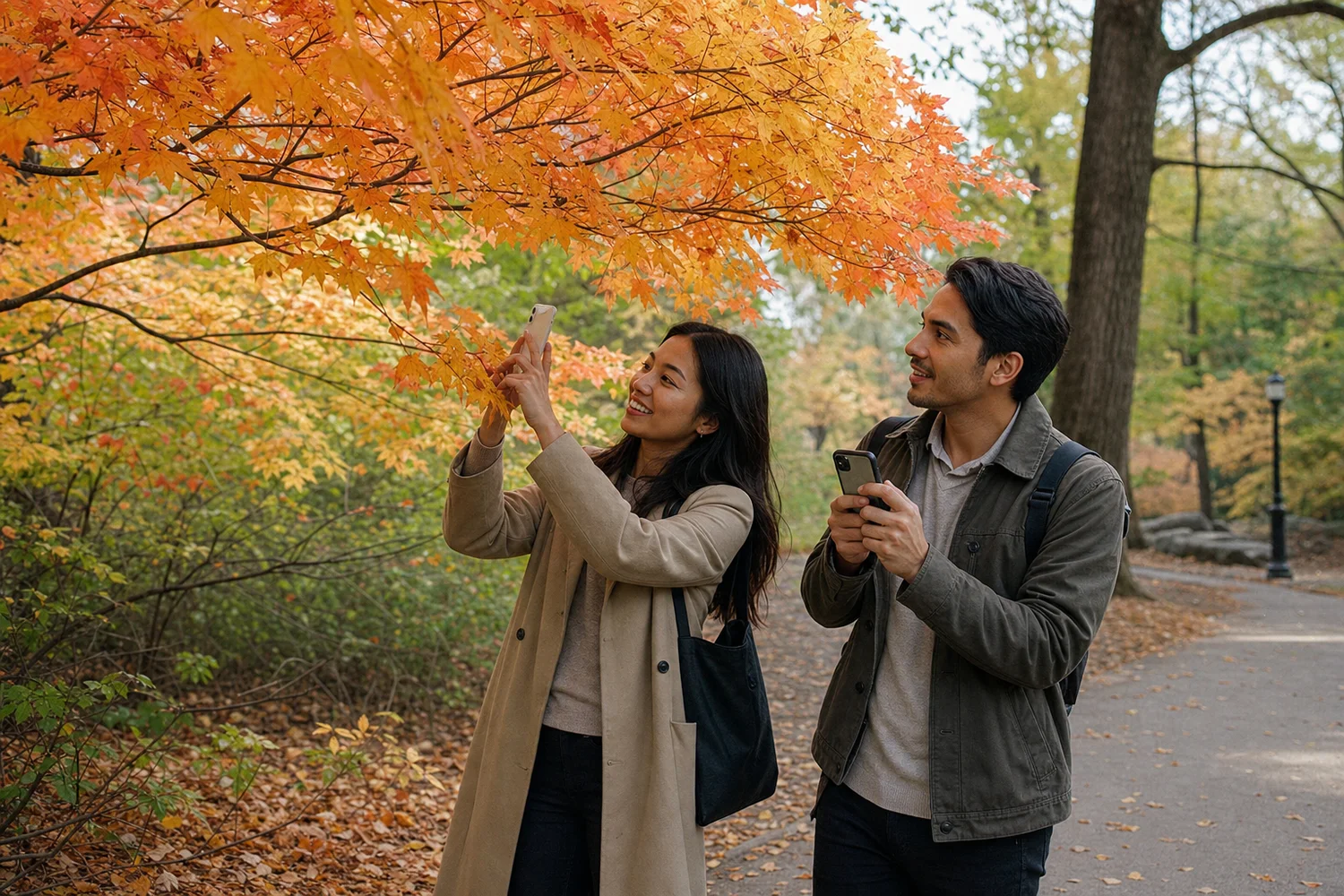 Autumn Photo Color Hunt date-night setting.