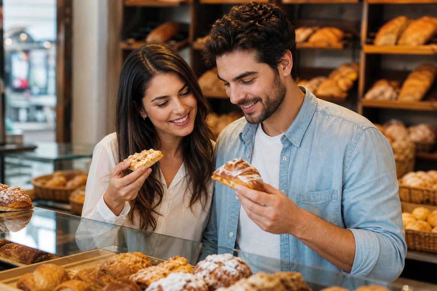 Bakery Taste Test date-night setting.