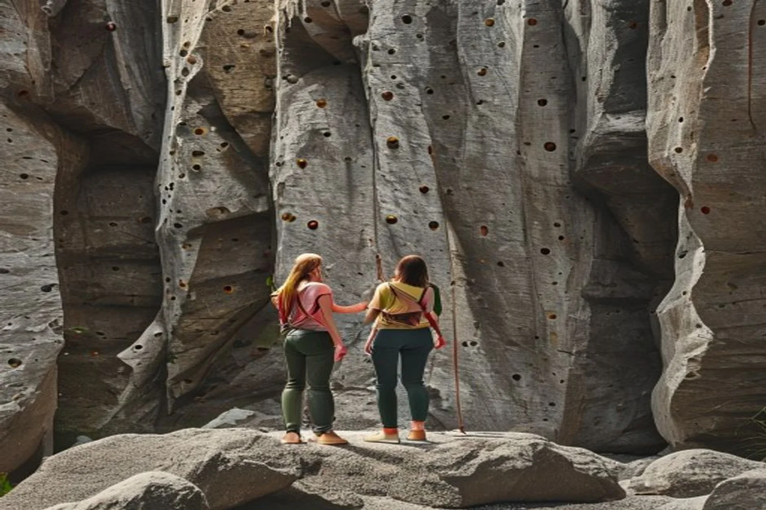 Beginner Bouldering Date date-night setting.