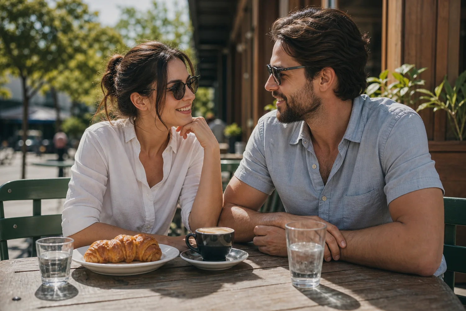 Brunch and One Errand-Free Hour date-night setting.