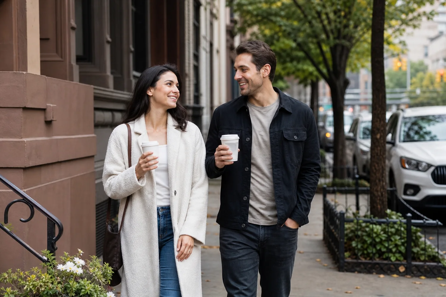 Coffee Plus One Block date-night setting.