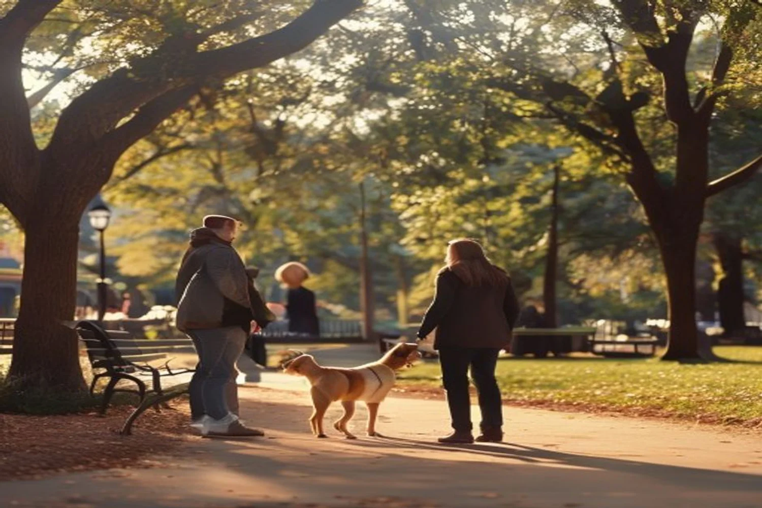 Dog-Friendly Park Meet date-night setting.