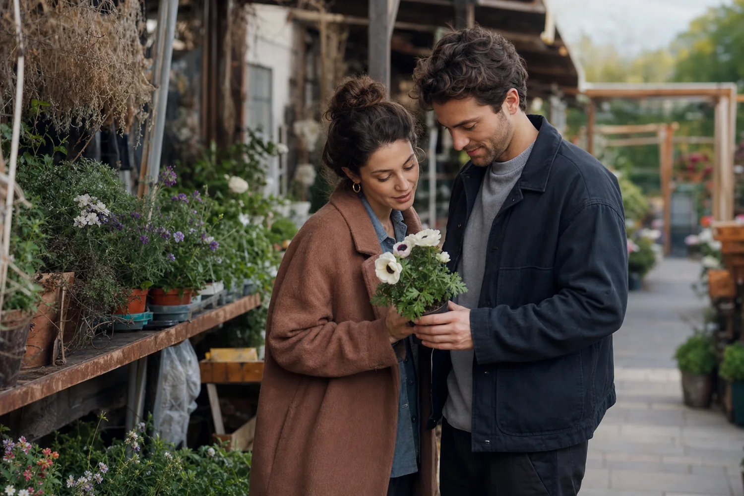 Flower Market Morning date-night setting.