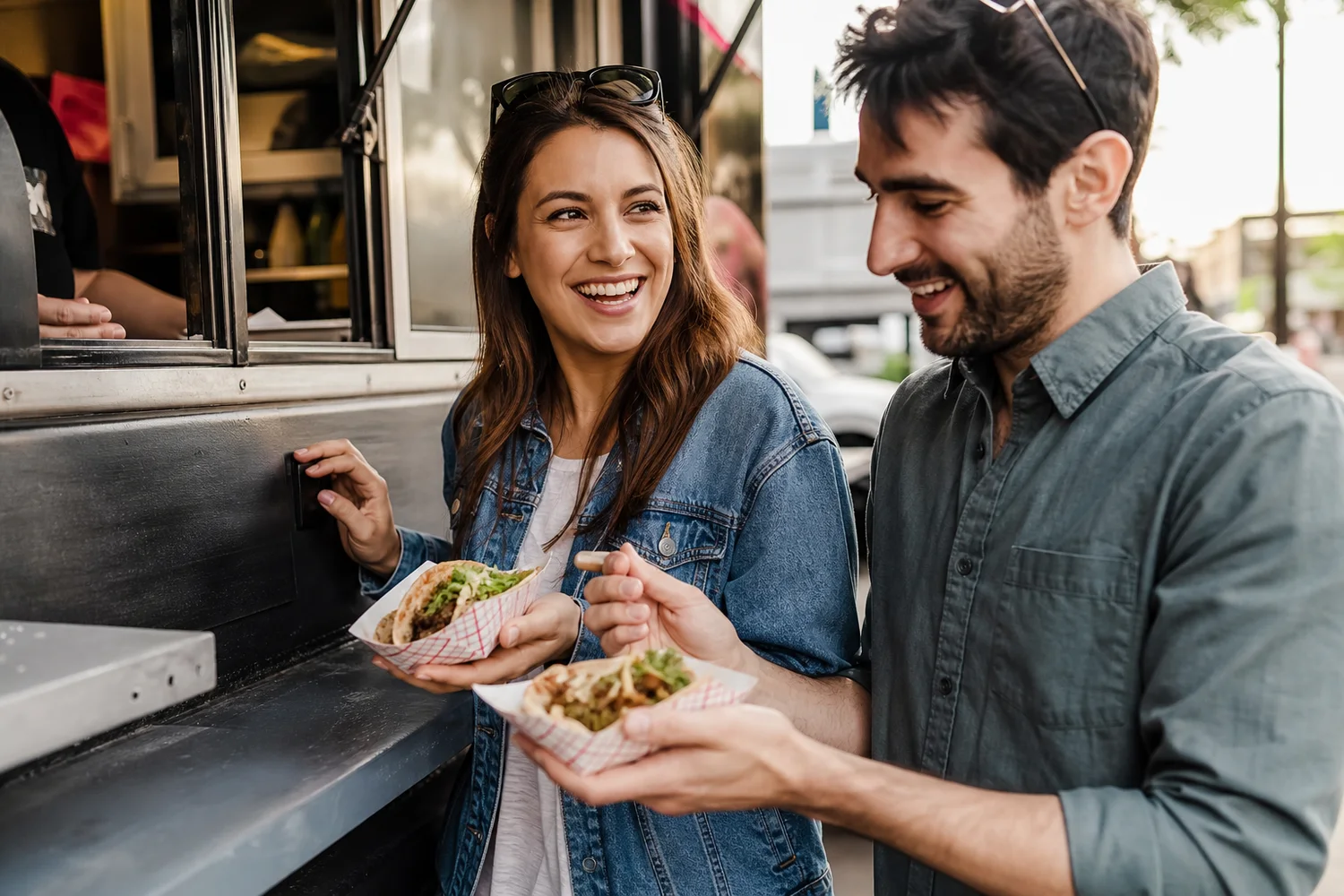 Food Truck Two-Stop Tour date-night setting.