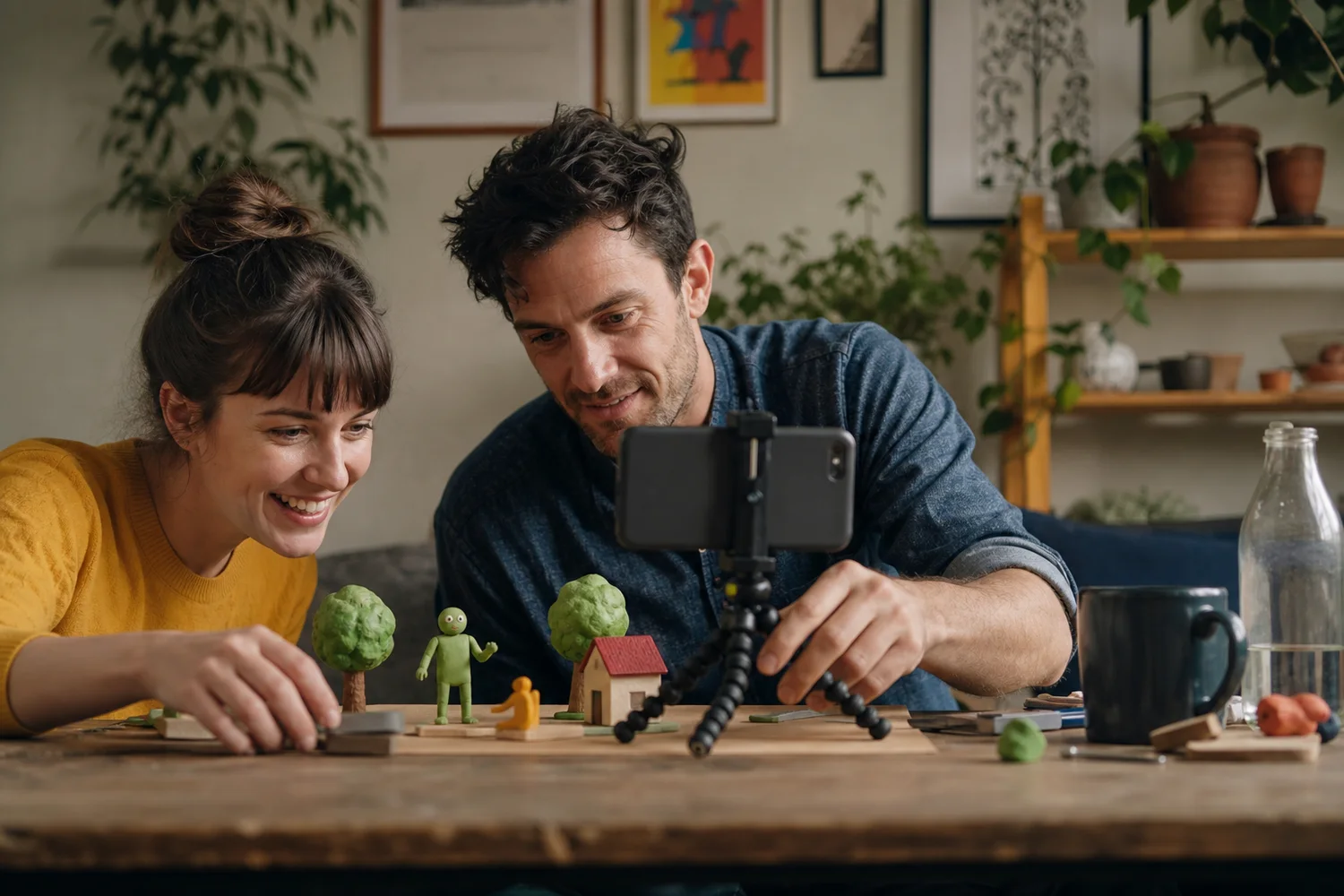 Make a Stop-Motion Short date-night setting.