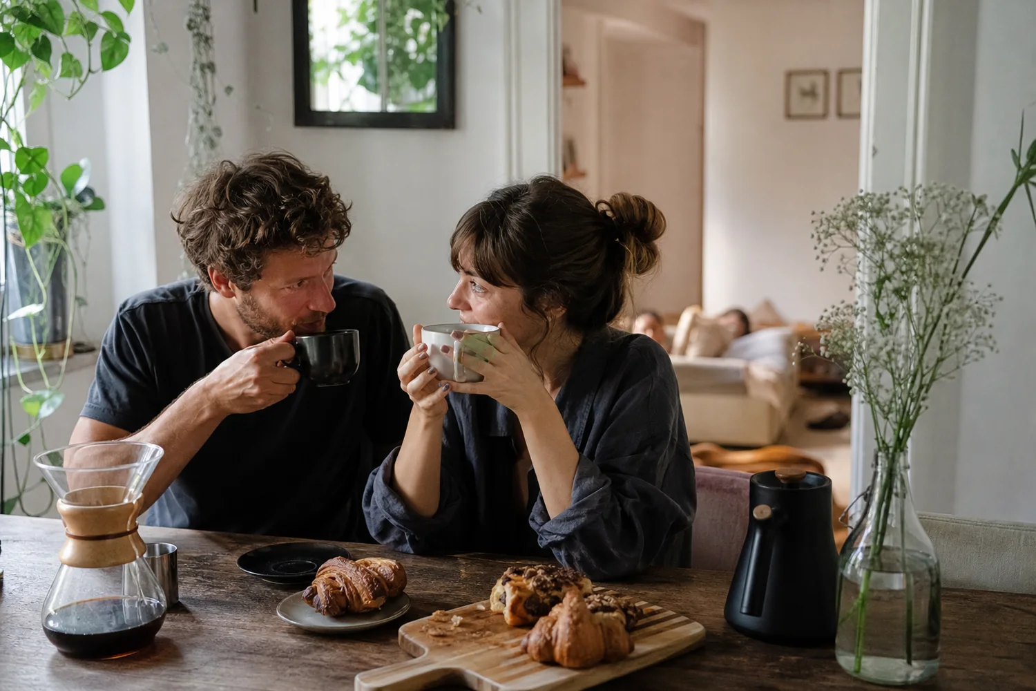 Naptime Cafe at Home date-night setting.