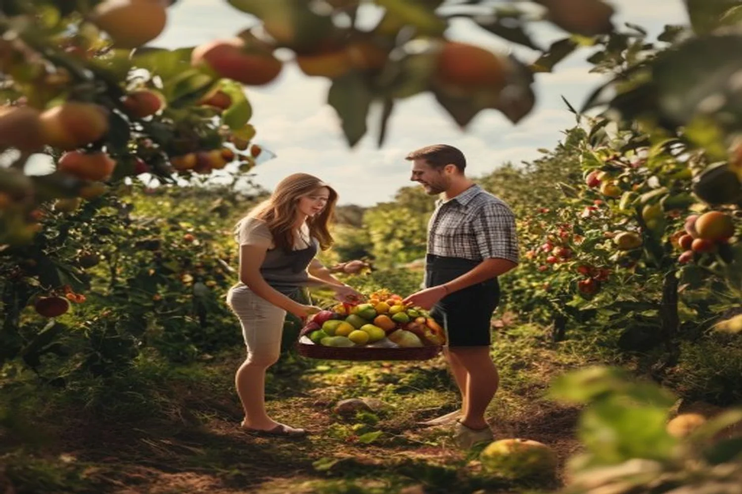 Orchard Picking Challenge date-night setting.
