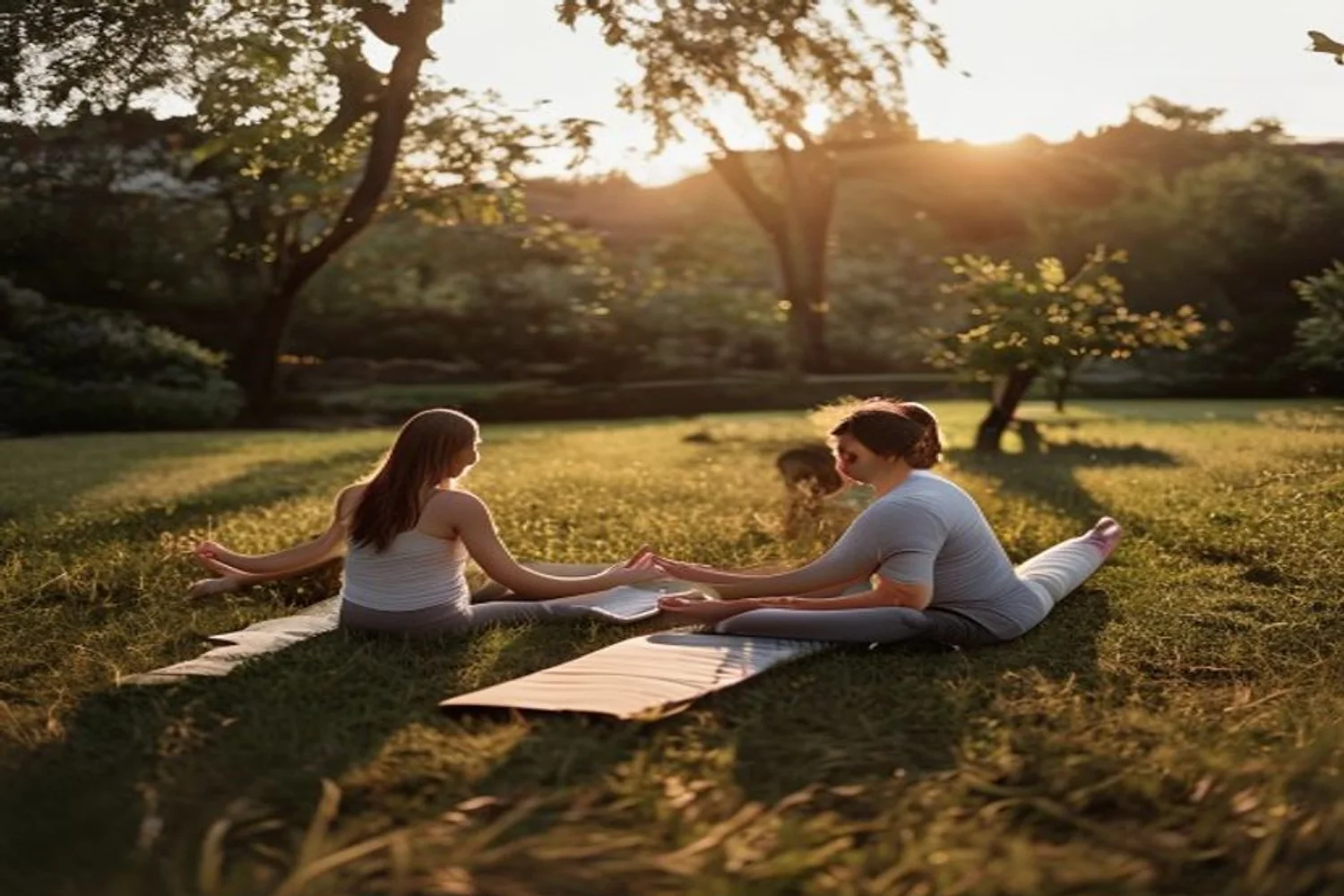 Outdoor Yoga Swap date-night setting.