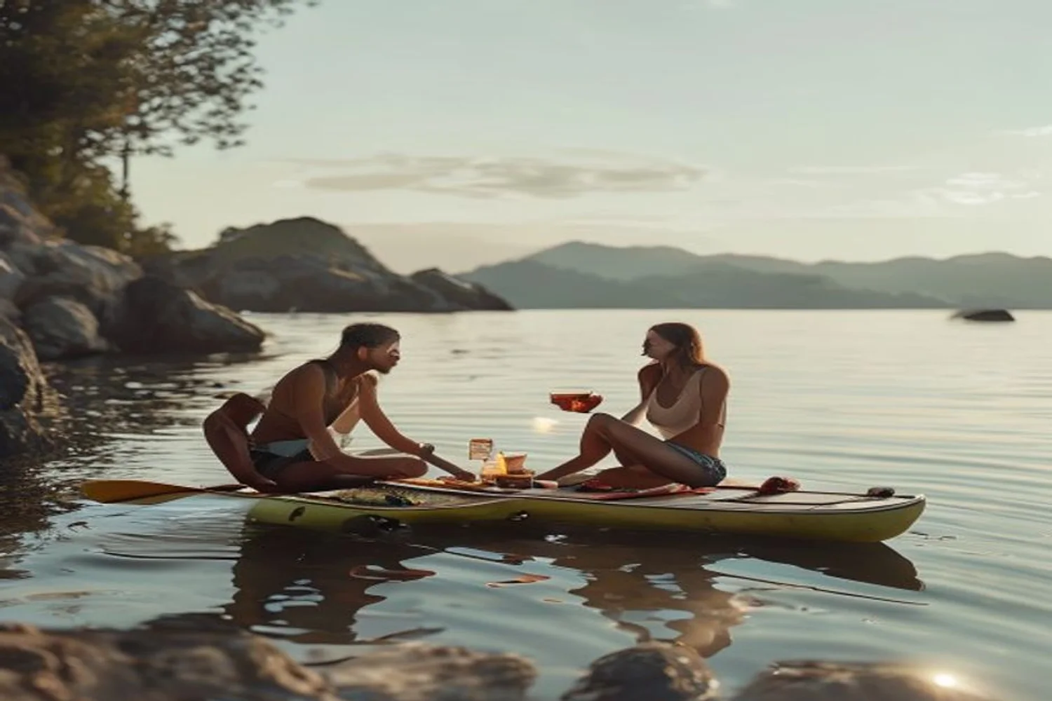 Paddleboard Balance Date date-night setting.
