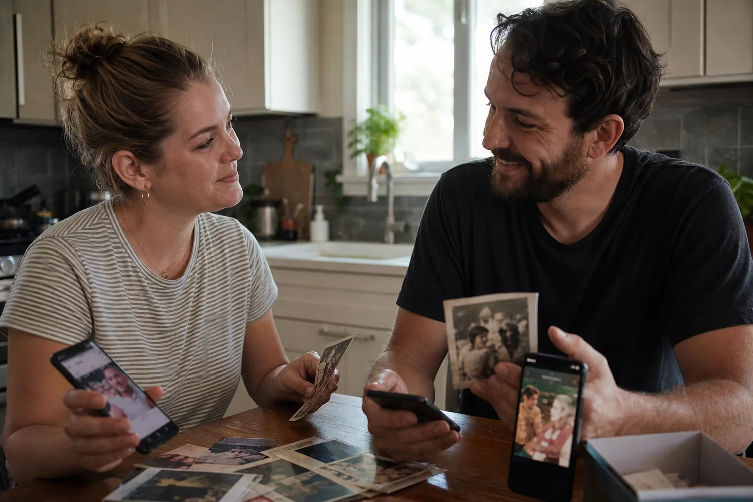 Photo-Story Swap date-night setting.