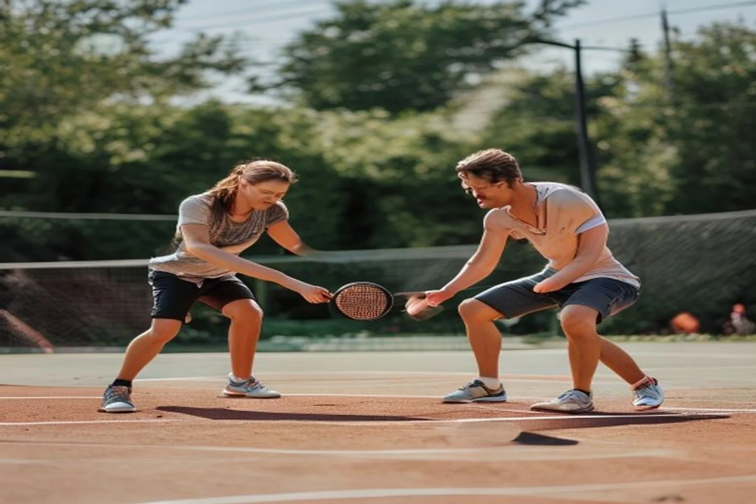 Pickleball Beginner Match date-night setting.