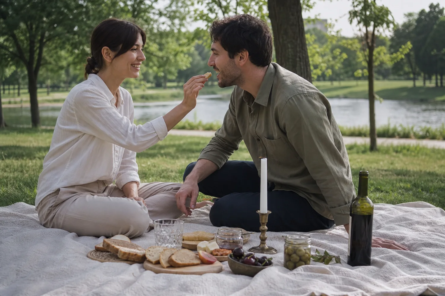 Picnic From the Pantry date-night setting.