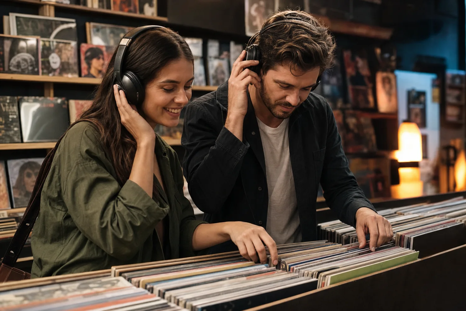 Record Store Listening Picks date-night setting.