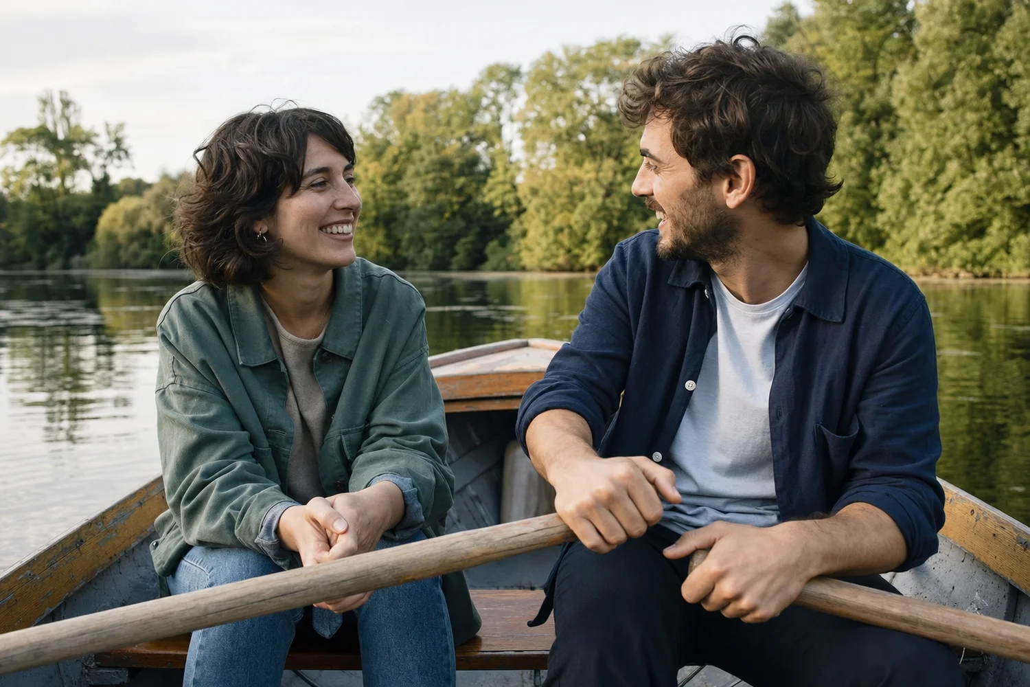 Rowboat or Paddleboat Hour date-night setting.
