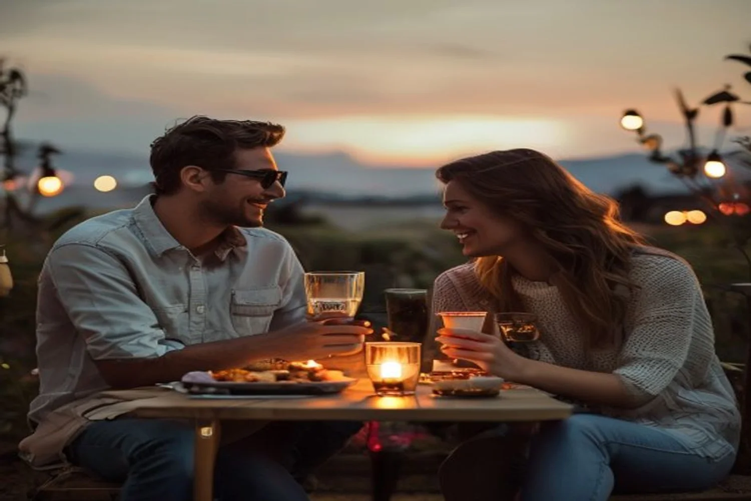 Secret Snack and Song Swap date-night setting.