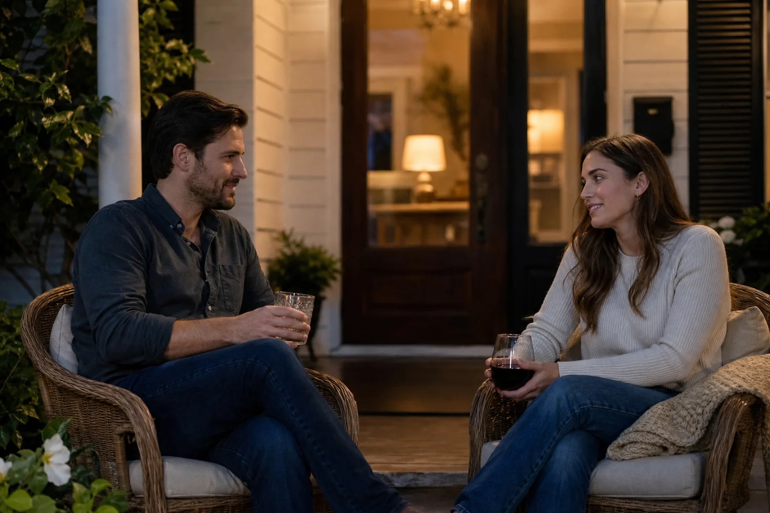 Twenty-Minute Porch Date date-night setting.