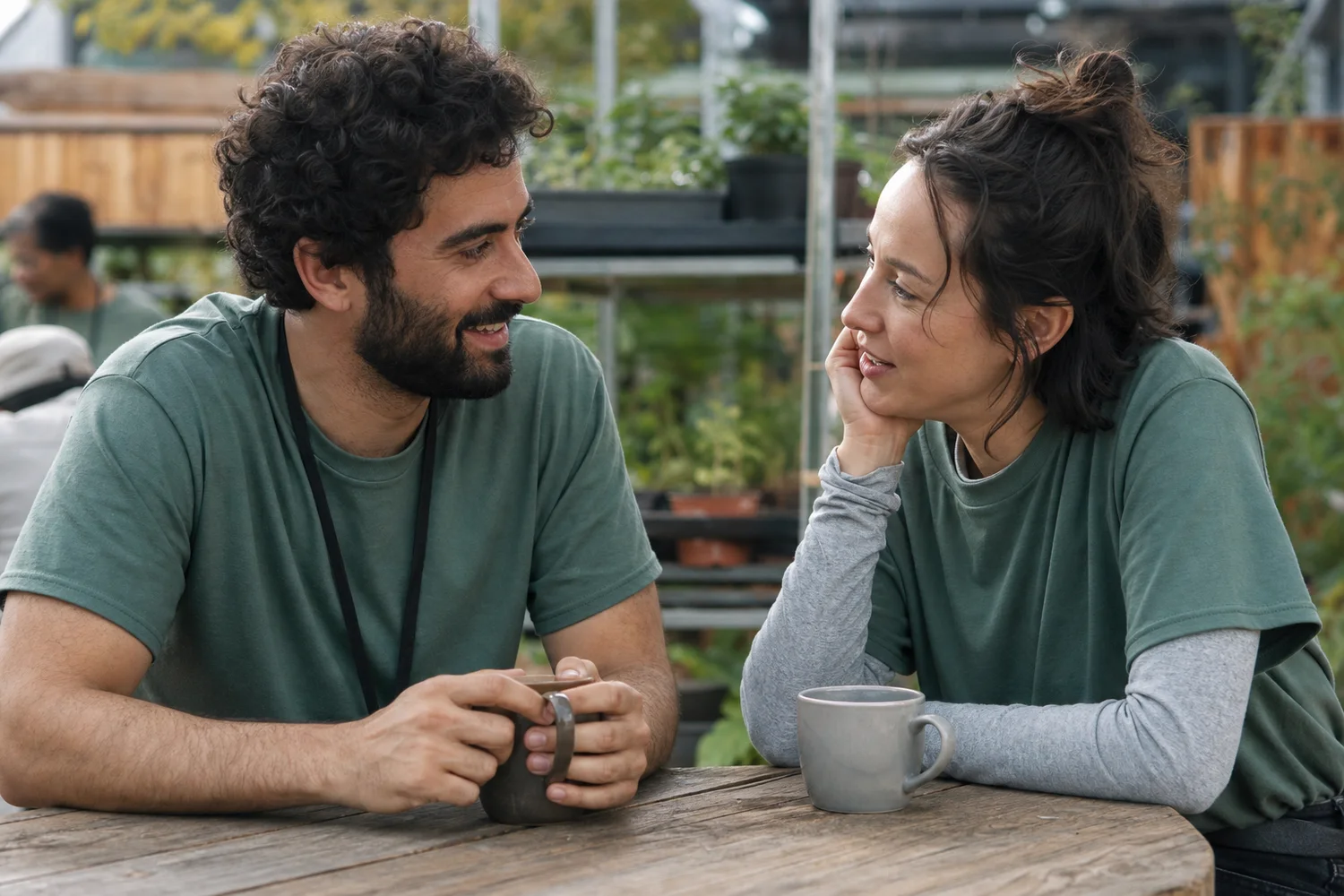 Volunteer Then Debrief Date date-night setting.