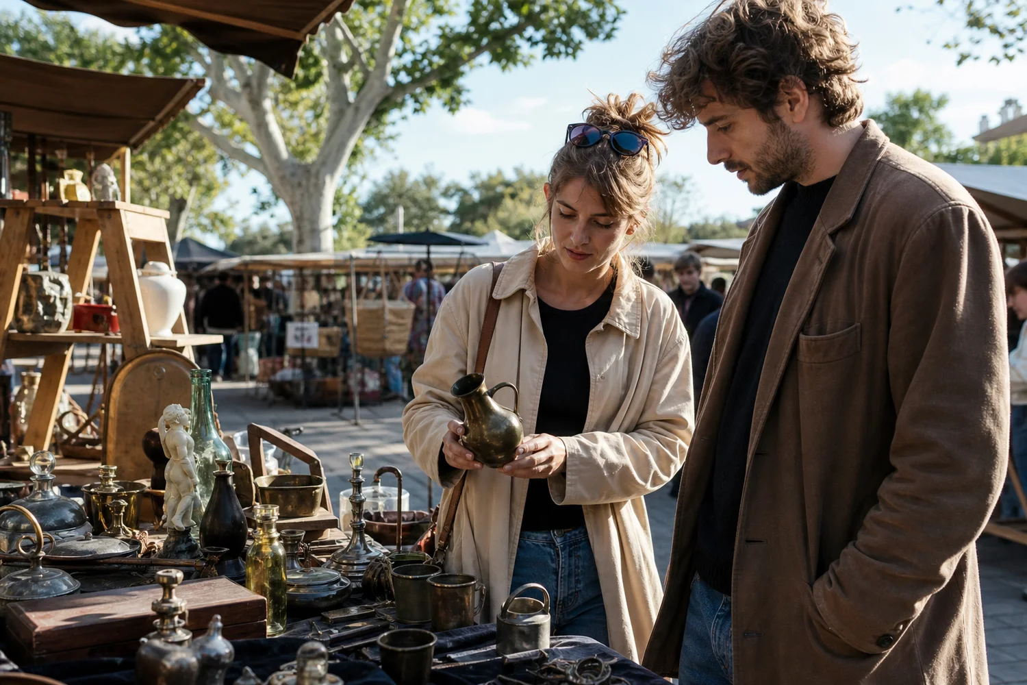 Weekend Flea Market Browse date-night setting.